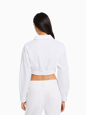 Chemisier Bershka en blanc