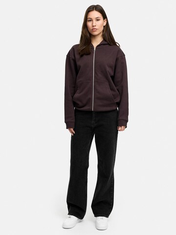 Daily Cotton Sweatjacke 'DCLUGO' in Braun