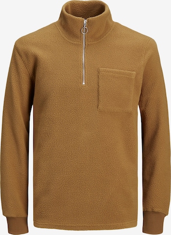 Sweat-shirt 'Particle' JACK & JONES en marron : devant