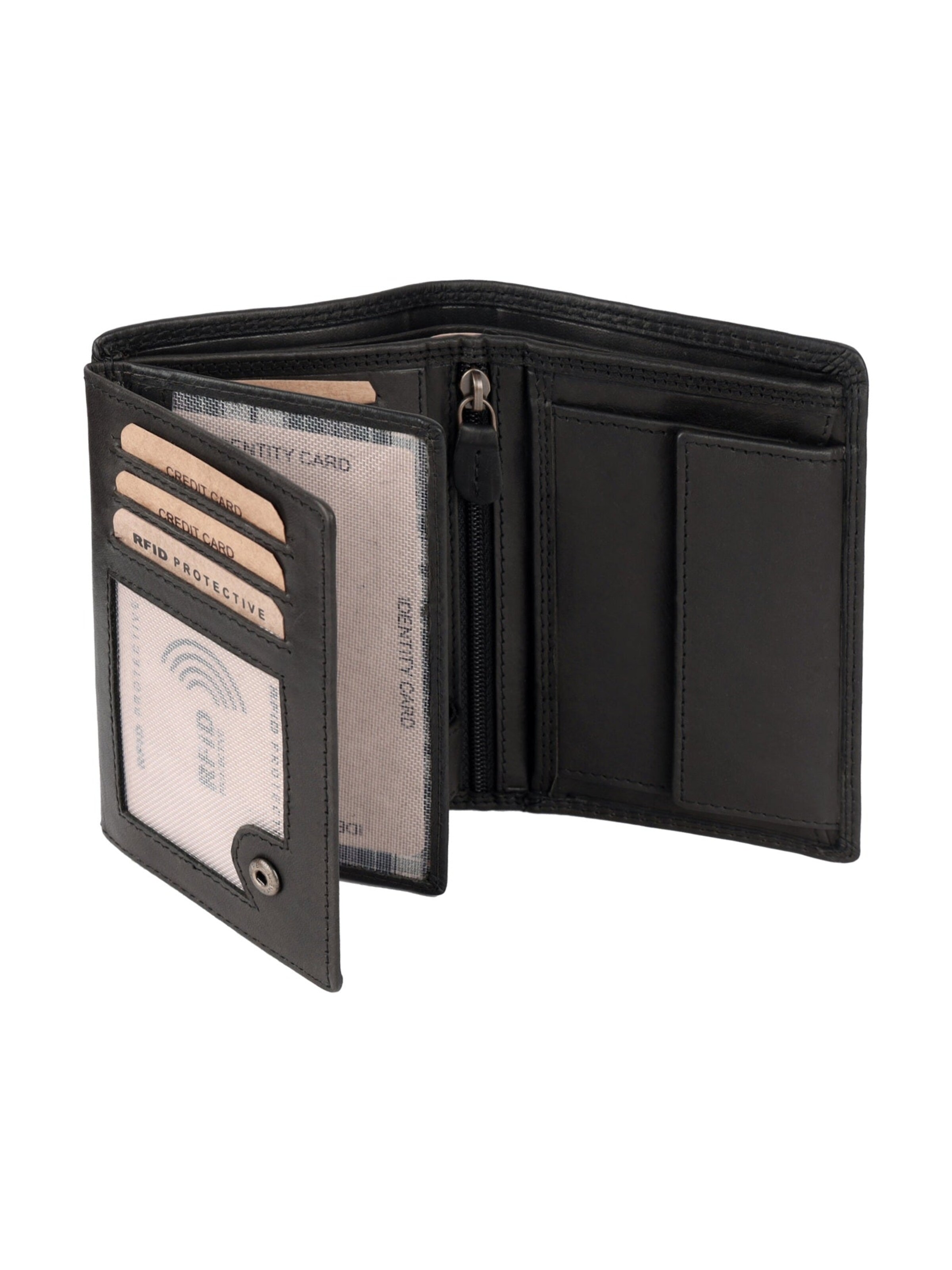 Benthill Wallet in Black: front