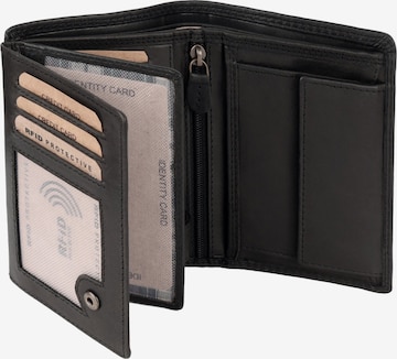 Benthill Wallet in Black: front