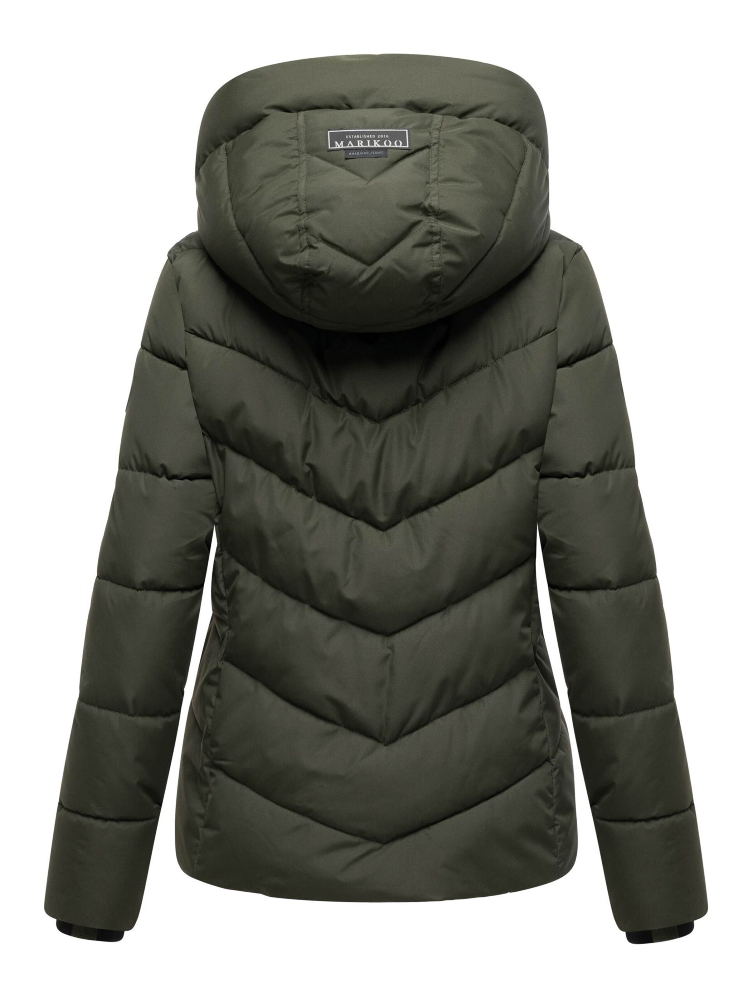 MARIKOO Winter jacket 'Sahnemausii' in Green