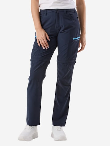 SWEDEMOUNT Regular Outdoorbroek 'Glittertind' in Blauw: voorkant