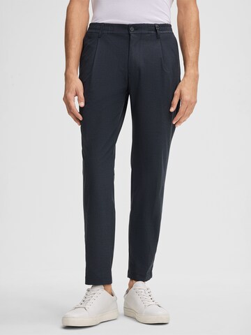 Coupe slim Pantalon à plis 'Lui' STRELLSON en bleu : devant