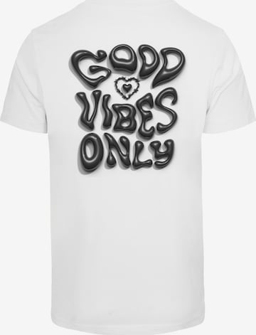 Mister Tee Shirt 'Good Vibes Only' in White