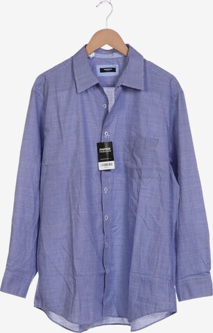 Walbusch Button Up Shirt in XXL in Blue: front