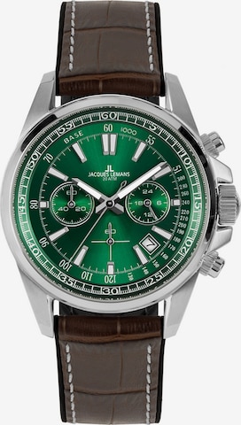 Jacques Lemans Analog Watch in Green: front