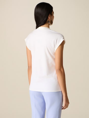 Maglietta di oltre in bianco