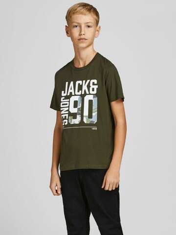 Maglietta di Jack & Jones Junior in verde: frontale