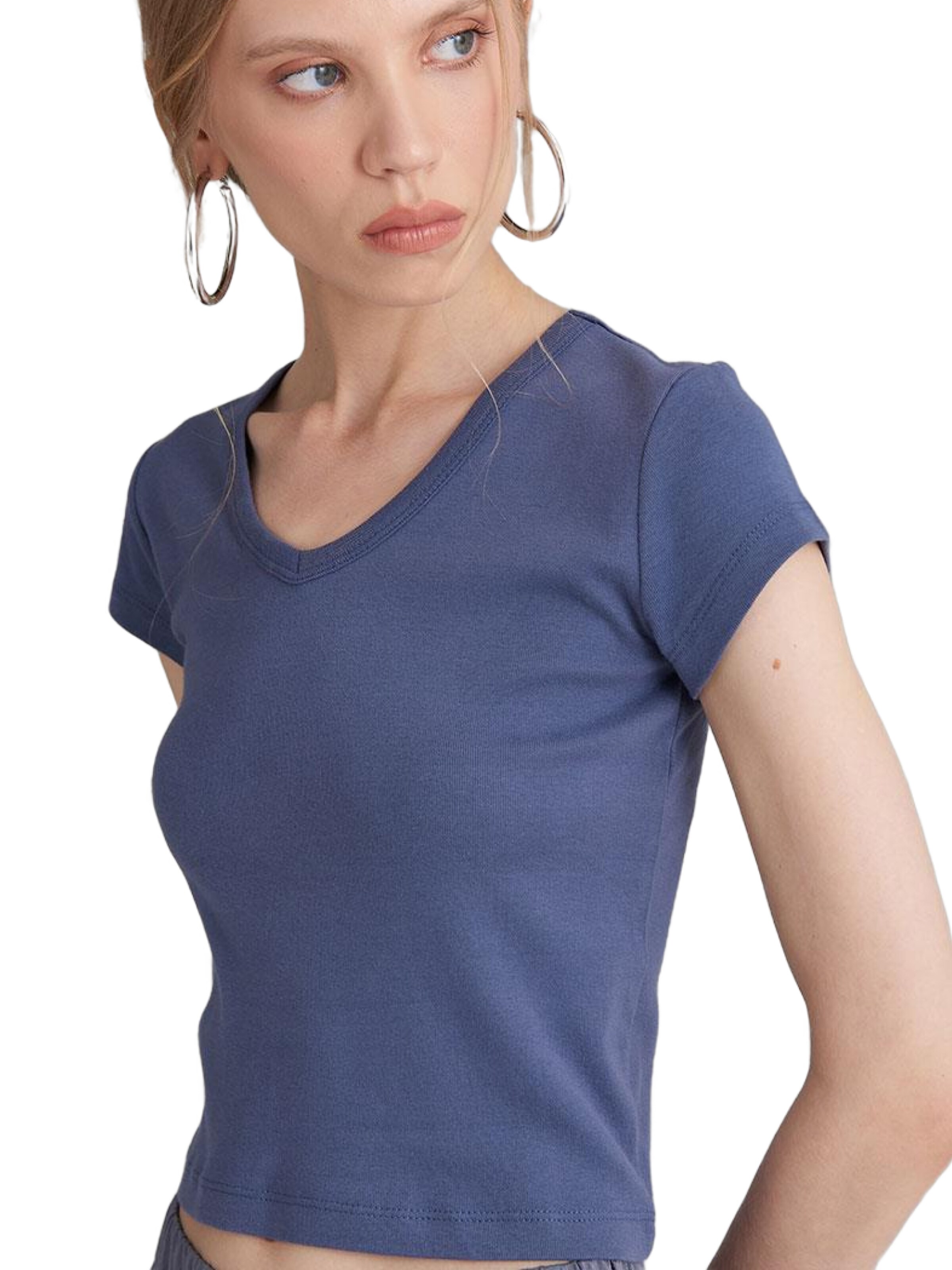 T-shirt 'Kadın' Rivus en bleu