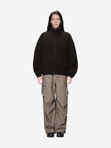 RAINS Between-season jacket 'Fleece Zip Jacket Bark 19030' in Brown