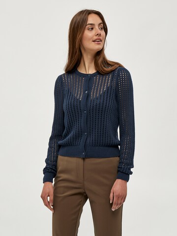 Peppercorn Gebreid vest 'Libby' in Blauw: voorkant