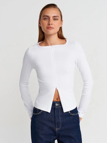 Dilvin Blouse in White: front