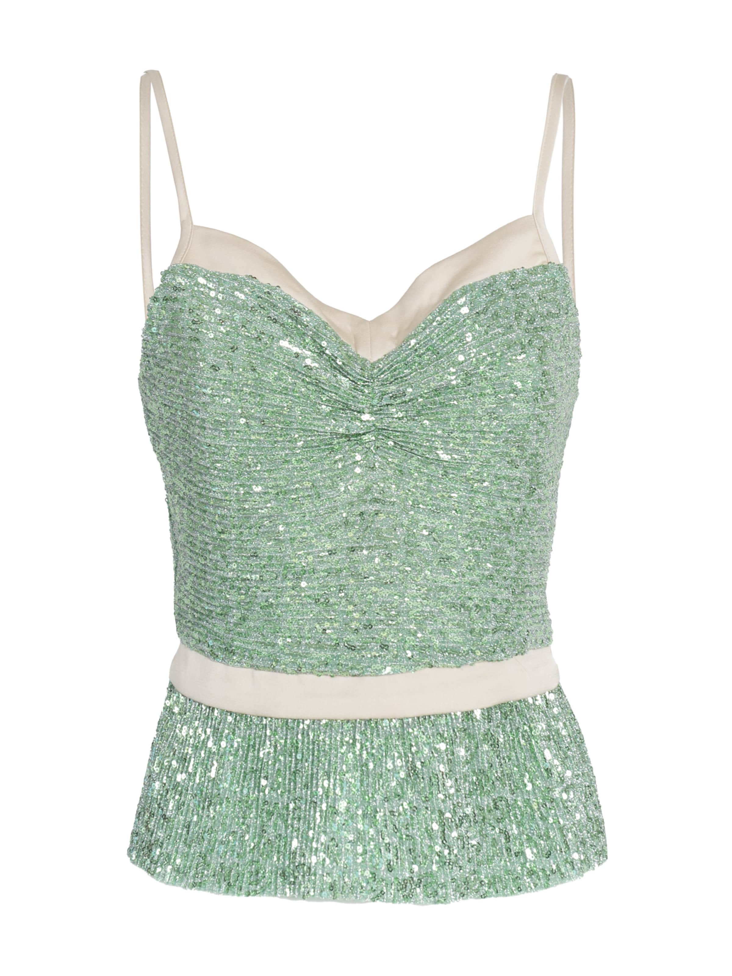 Influencer Топ в зелено: отпред