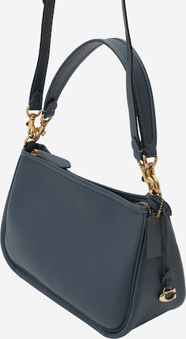 COACH - Bolso de hombro en azul: frente