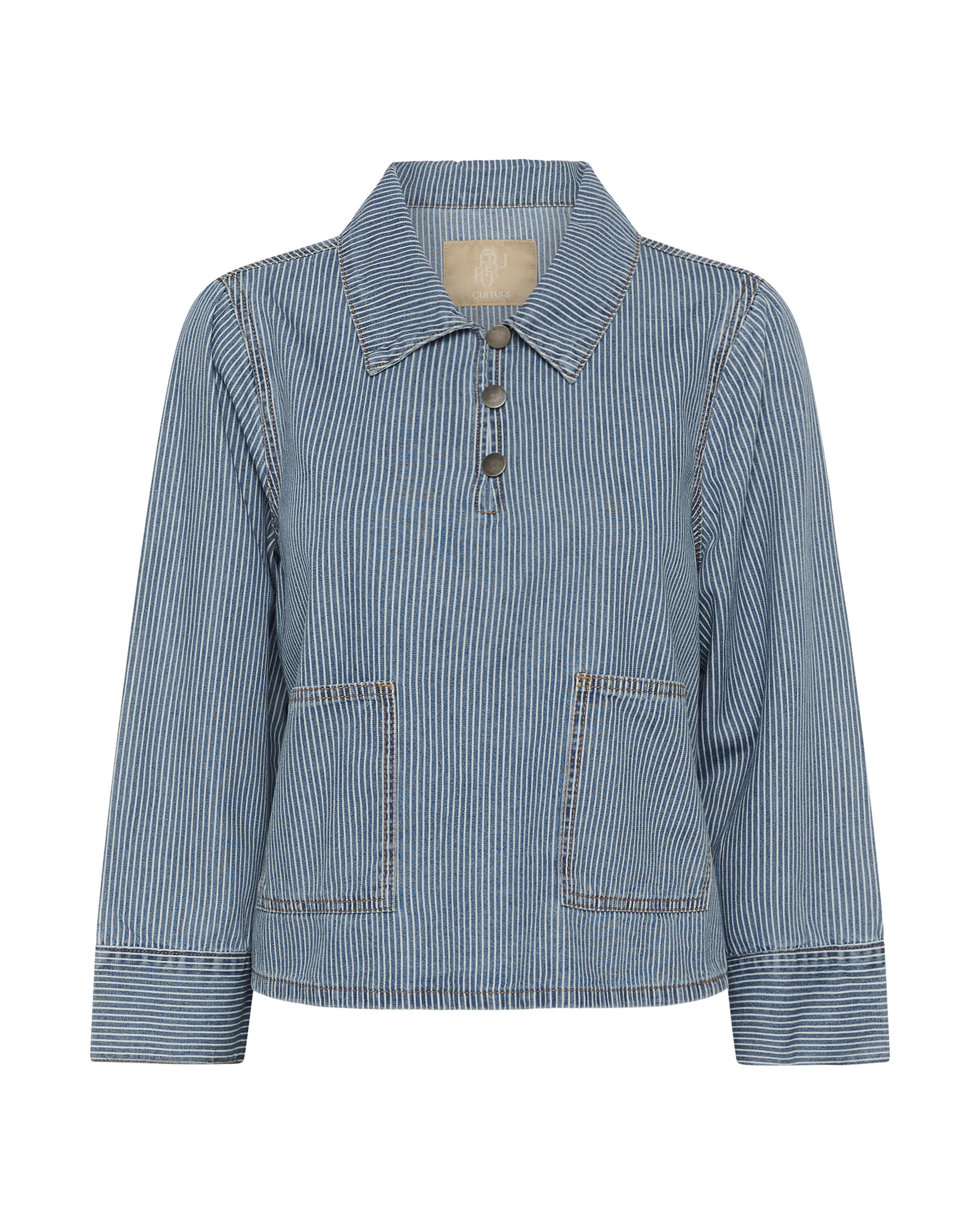 CULTURE Between-season jacket 'CUayna' in Blue: front