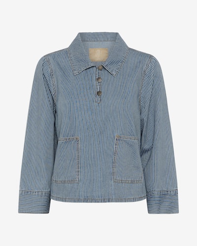 CULTURE Between-season jacket 'CUayna' in Smoke blue / White, Item view