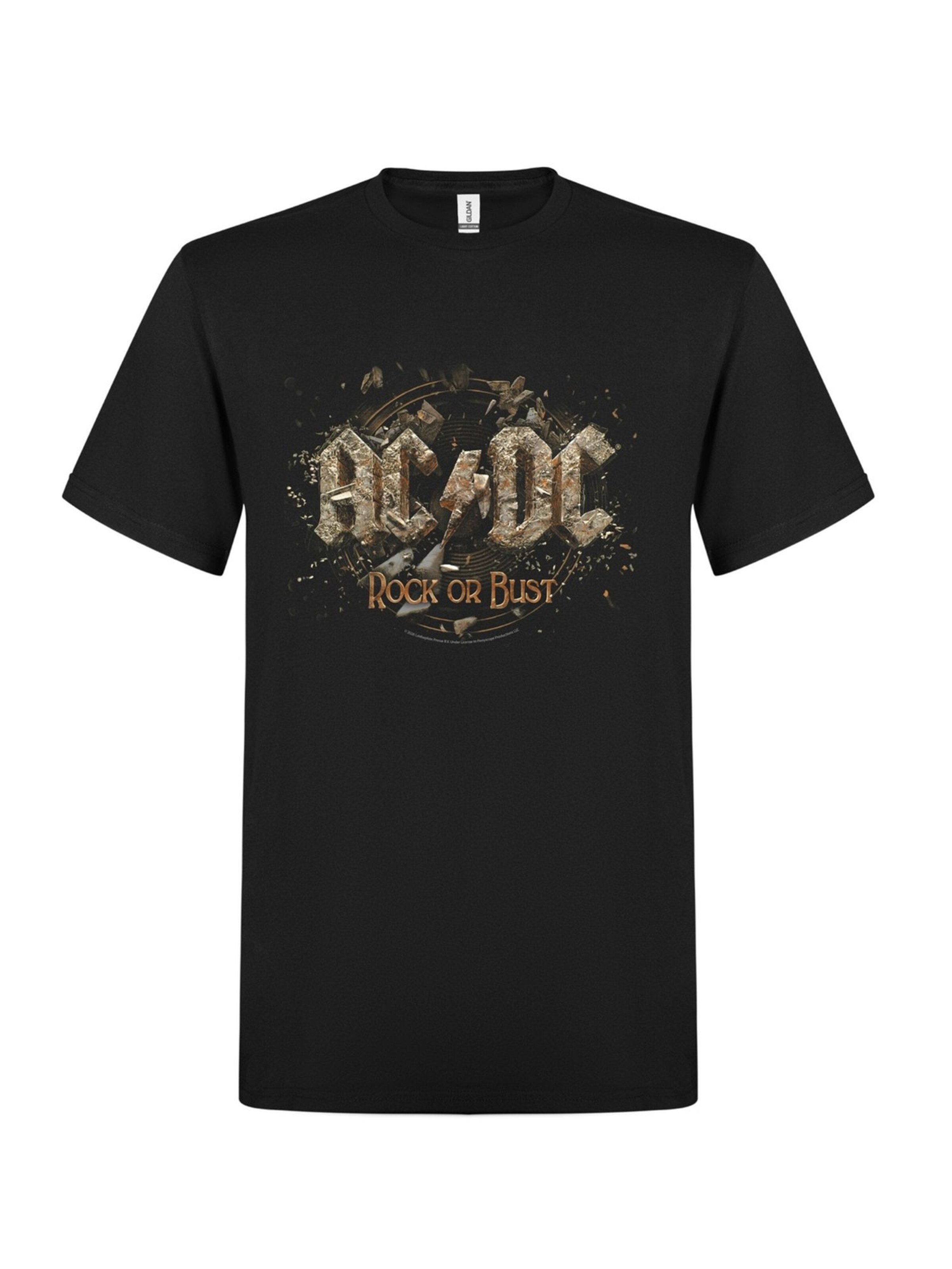 Maglietta 'AC/DC Rock or bust  mens t-shirt' di AC/DC in nero: frontale