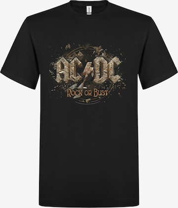 T-Shirt 'AC/DC Rock or bust mens t-shirt' AC/DC en noir : devant