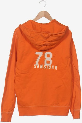 SANSIBAR Sweatshirt & Zip-Up Hoodie in M in Orange