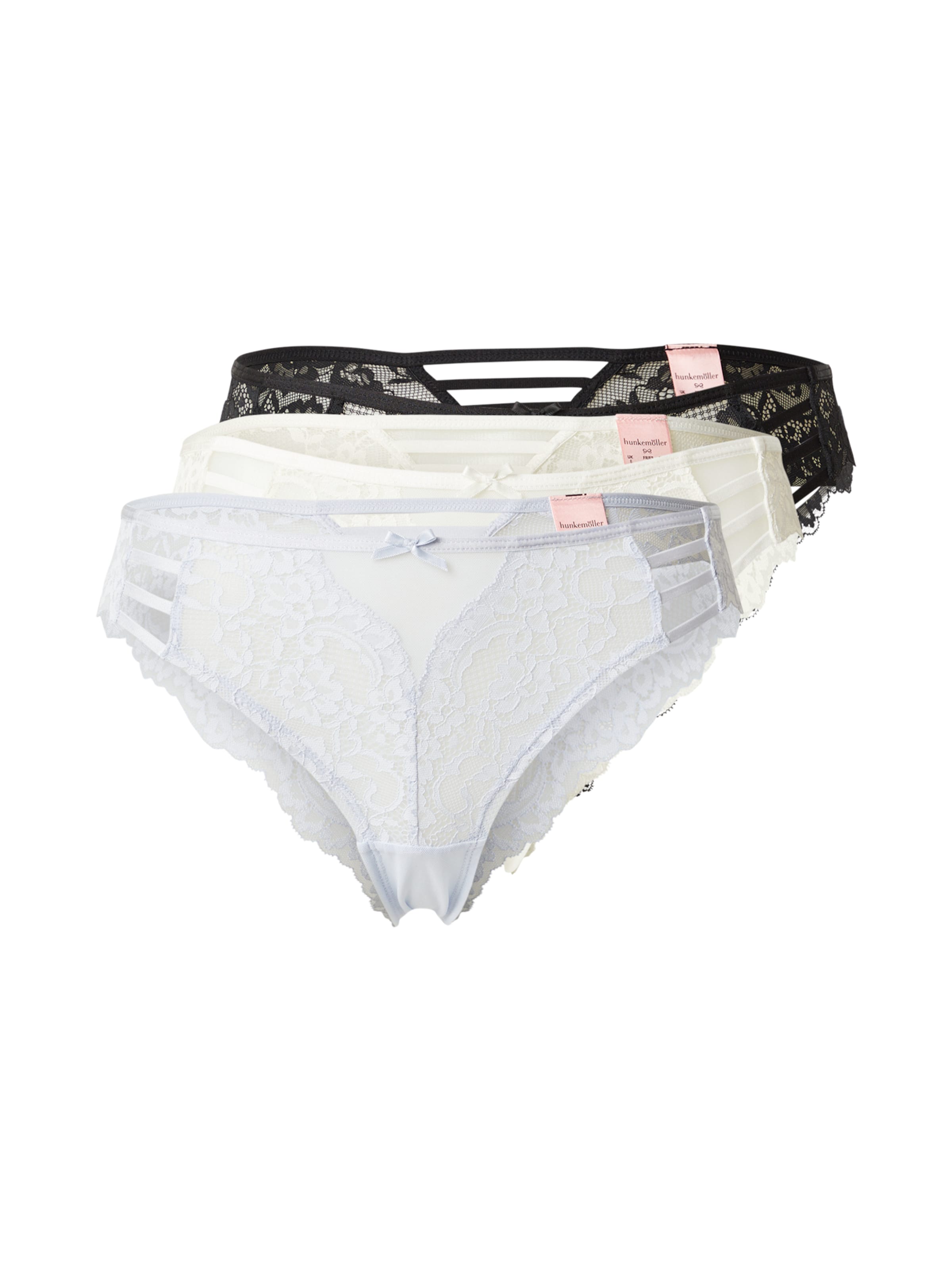 String 'Belle' in XS Hunkemöller di colore blu pastello / nero / bianco, Visualizzazione prodotti