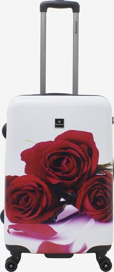 Saxoline Trolley 'Roses' in rot / weiß, Produktansicht