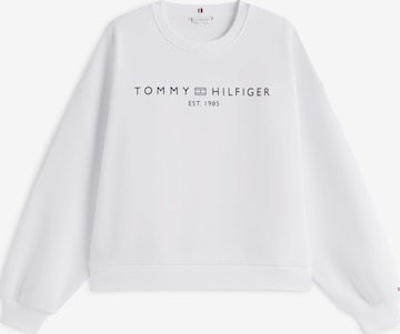 Tommy Hilfiger Curve - Sudadera en blanco: frente