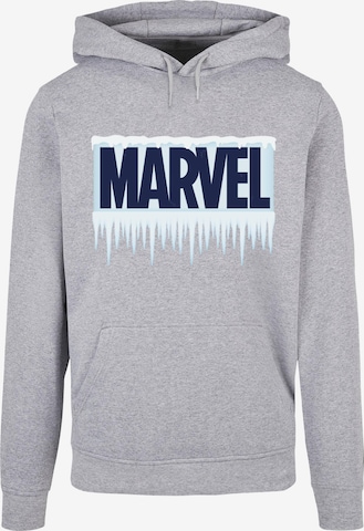 ABSOLUTE CULT Sweatshirt 'Marvel - Icicle' in Grijs: voorkant