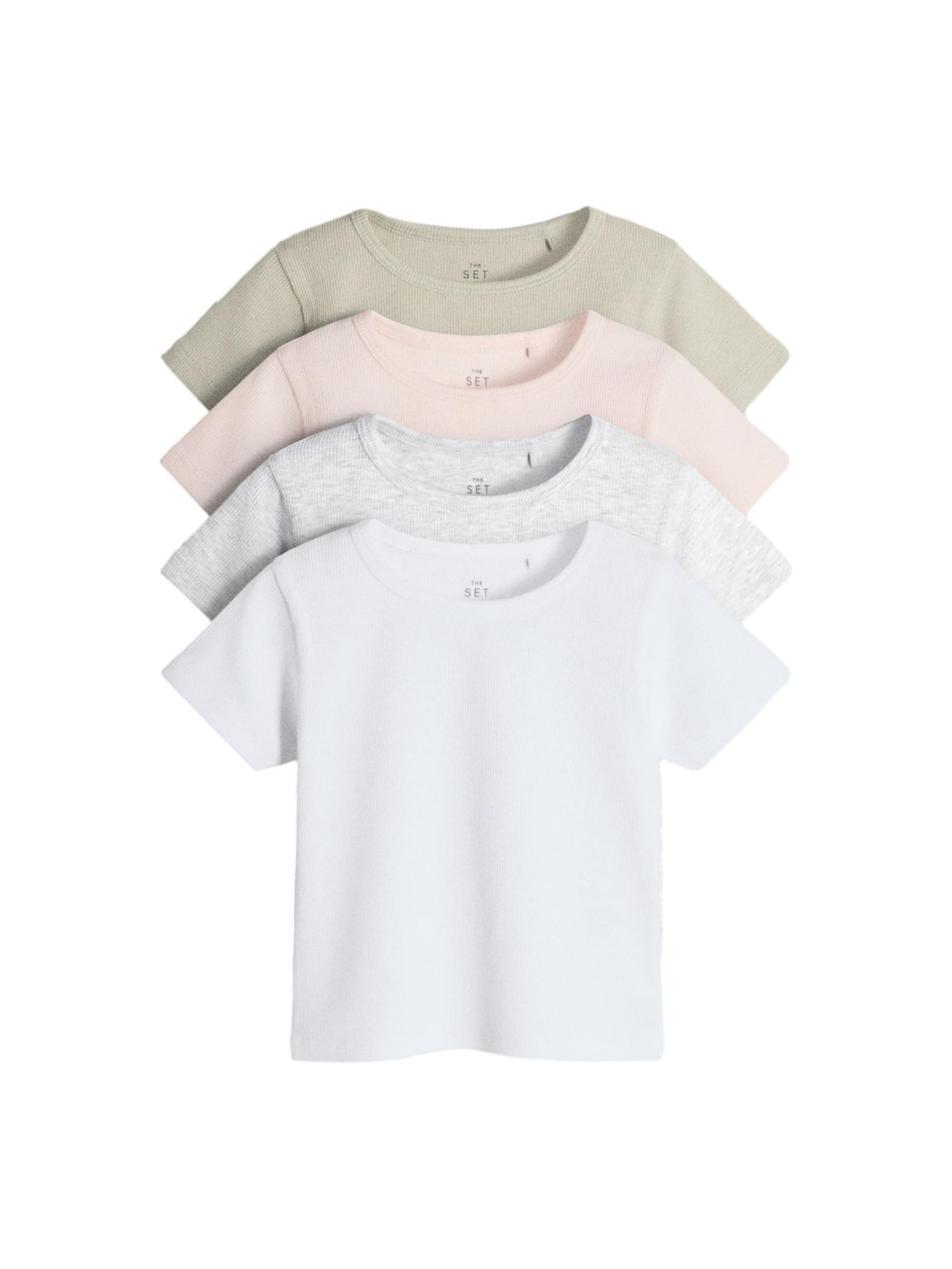 T-Shirt The Set en mélange de couleurs : devant