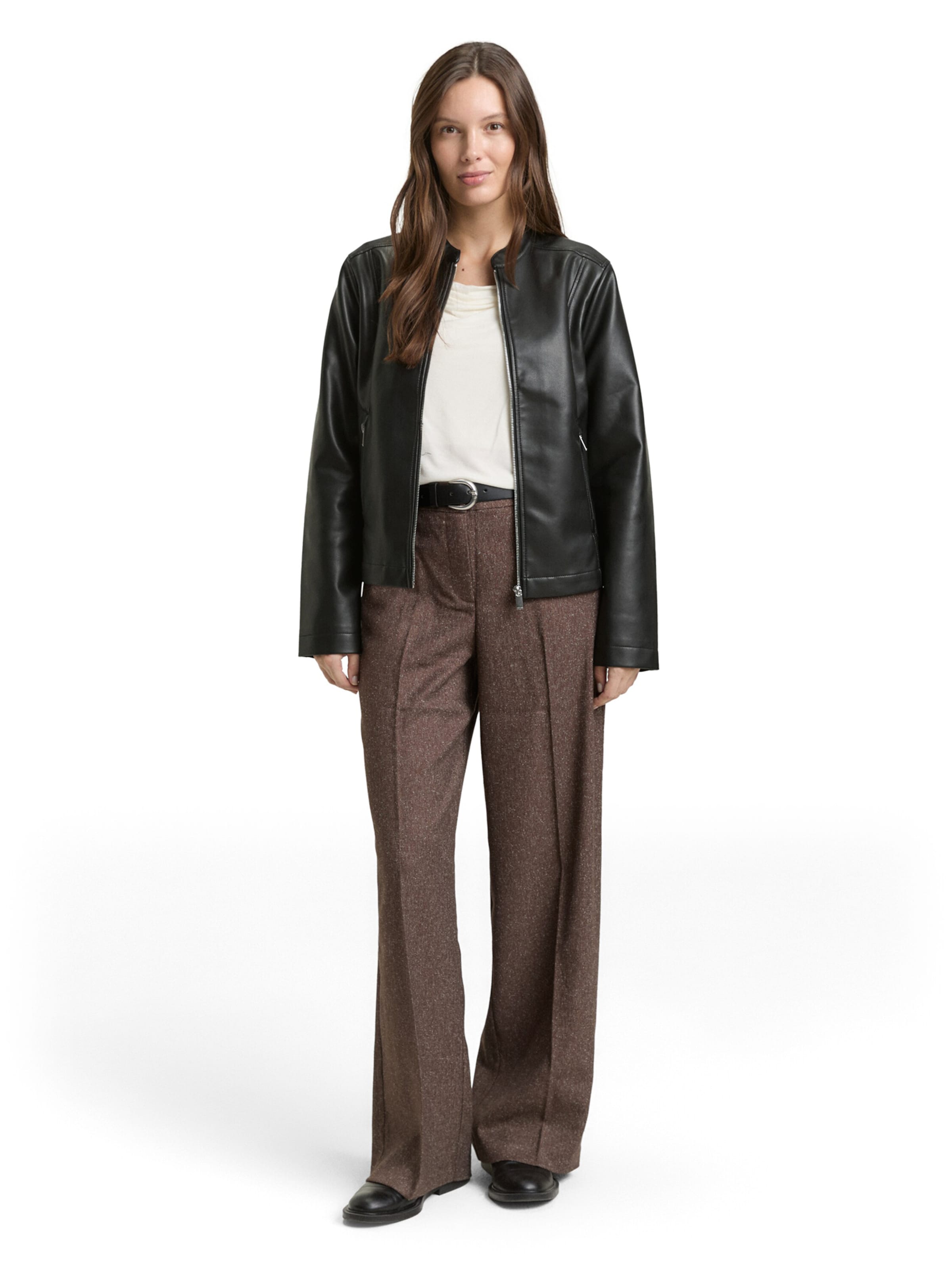 TOM TAILOR Φθινοπωρινό και ανοιξιάτικο μπουφάν σε μαύρο