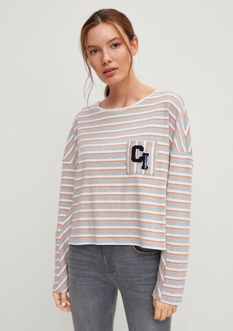 comma casual identity Shirt in Grau: Vorderseite