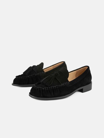 L37 HANDMADE SHOESSlip On cipele 'HOLD ME CLOSE' - crna boja
