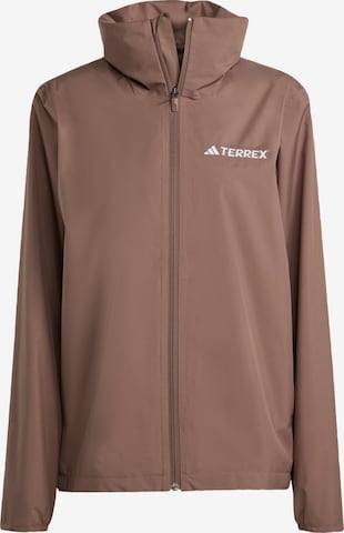 Giacca per outdoor 'Essentials' di ADIDAS TERREX in marrone: frontale