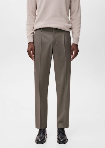 MANGO MAN Slimfit Hose 'Daytona' in Braun: Vorderseite