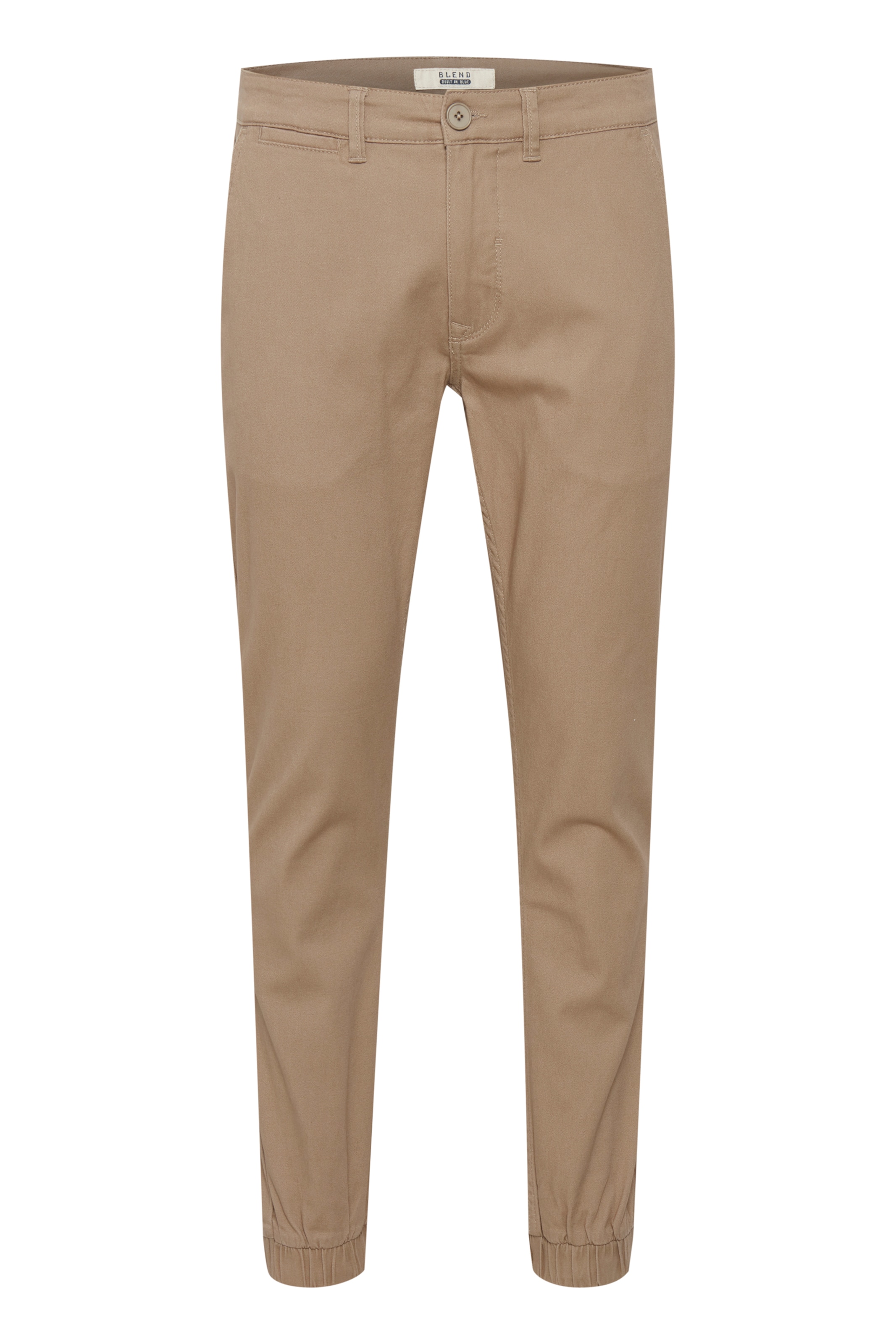 BLEND - Tapered Calças chino 'Pellini' em bege: frente