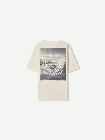 T-Shirt Bershka en blanc