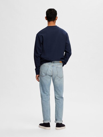 SELECTED HOMME Slimfit Kavbojke 'LEON' | modra barva