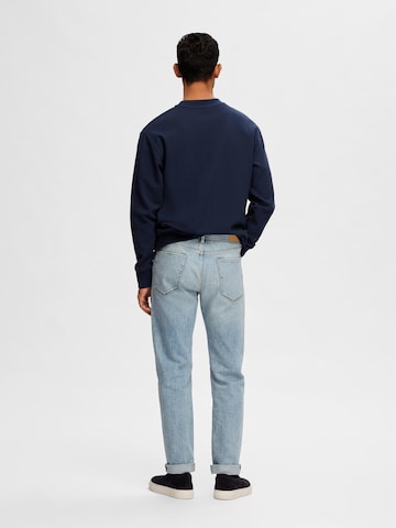 Slimfit Jeans 'LEON' di SELECTED HOMME in blu