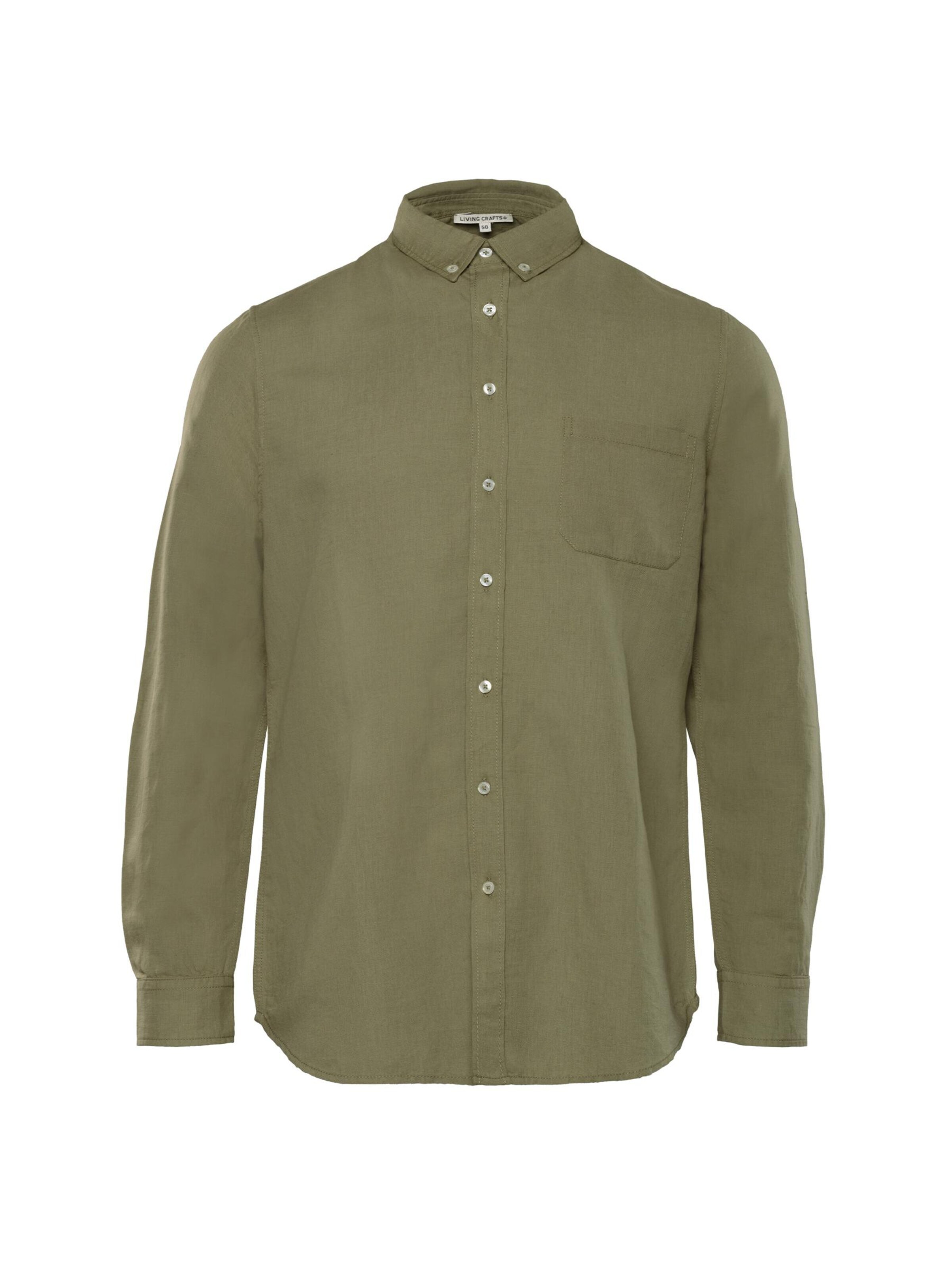 Living Crafts Button Up Shirt 'ROB' in Green: front