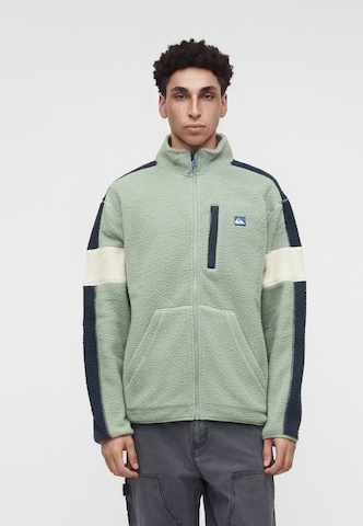 QUIKSILVER Funkcionalna jopa iz flisa 'CLEAN COAST' | zelena barva: sprednja stran
