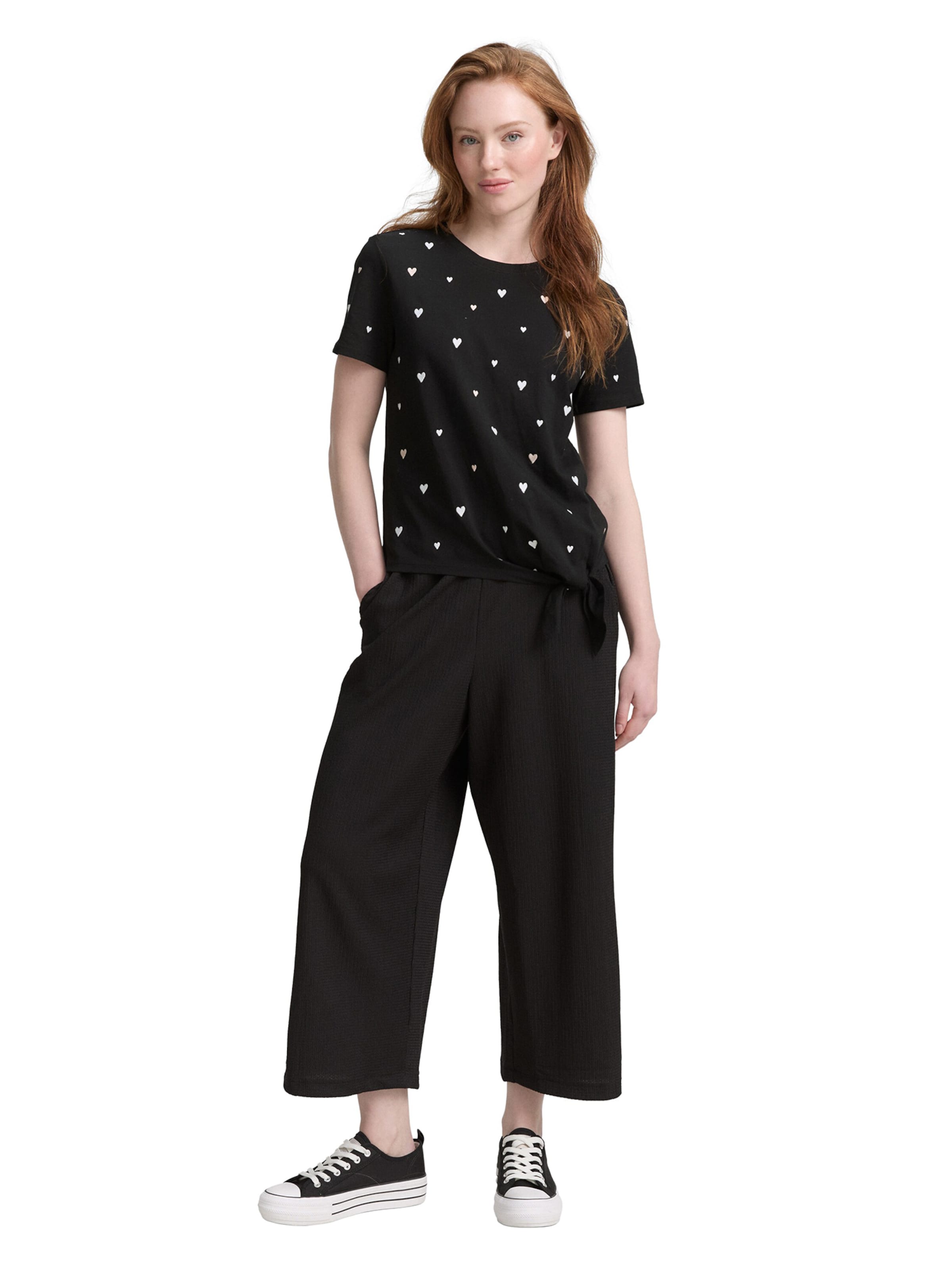 TOM TAILOR Shirt in Black