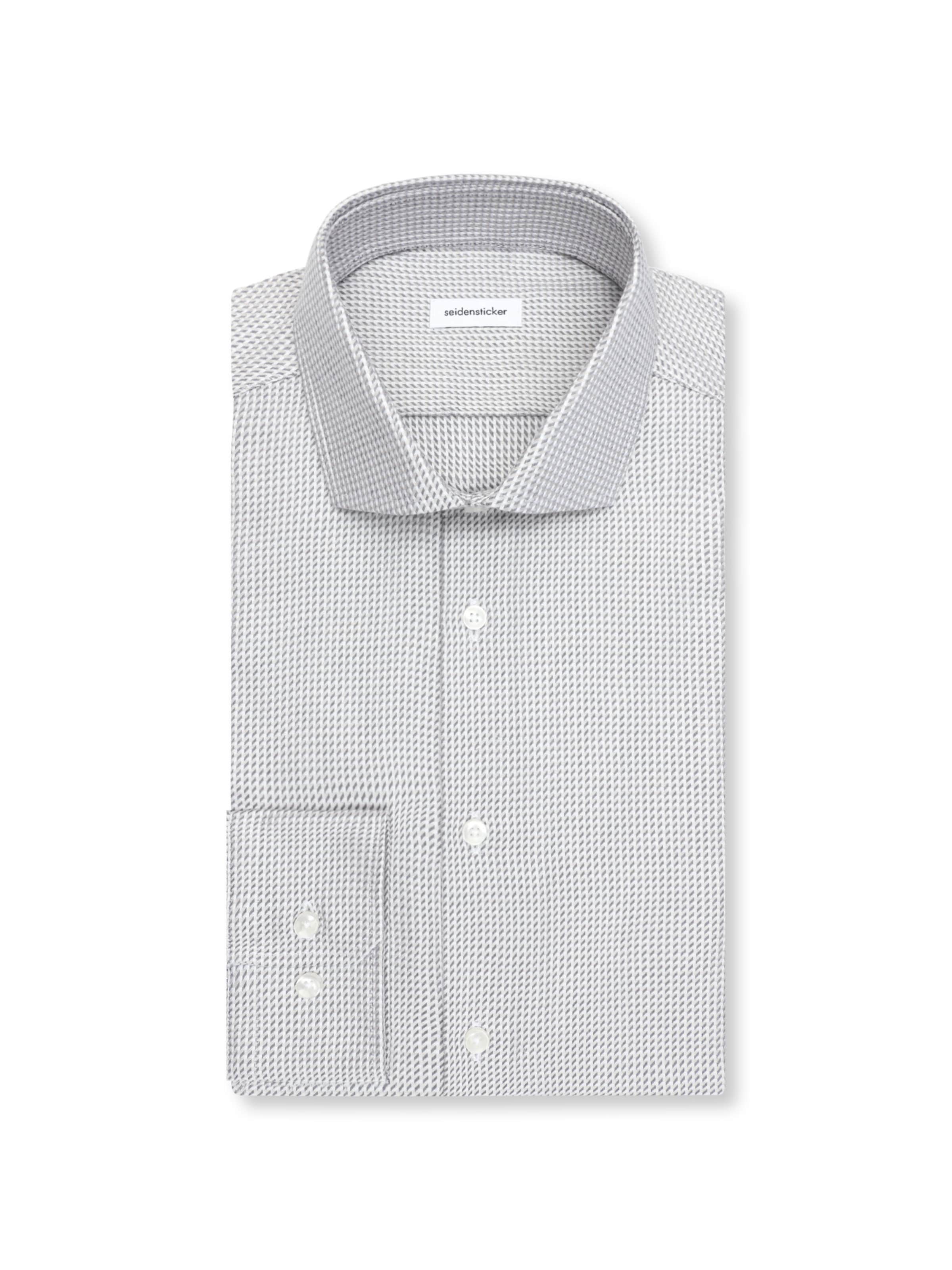 Coupe slim Chemise business 'Schwarze Rose' SEIDENSTICKER en beige