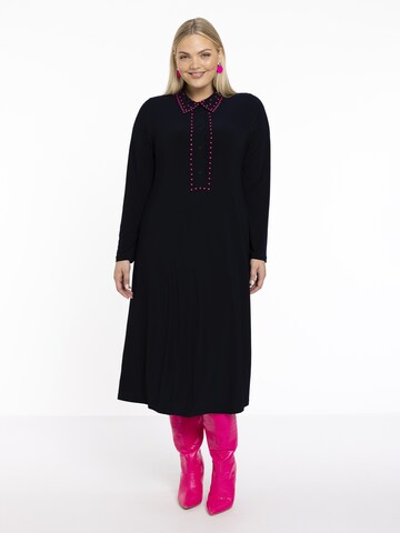 YOEK Kleid 'mit Druck' in Blau