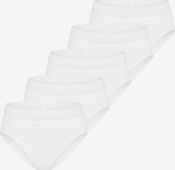 Mey Slip 'Modal Lace' in Weiß: Vorderseite