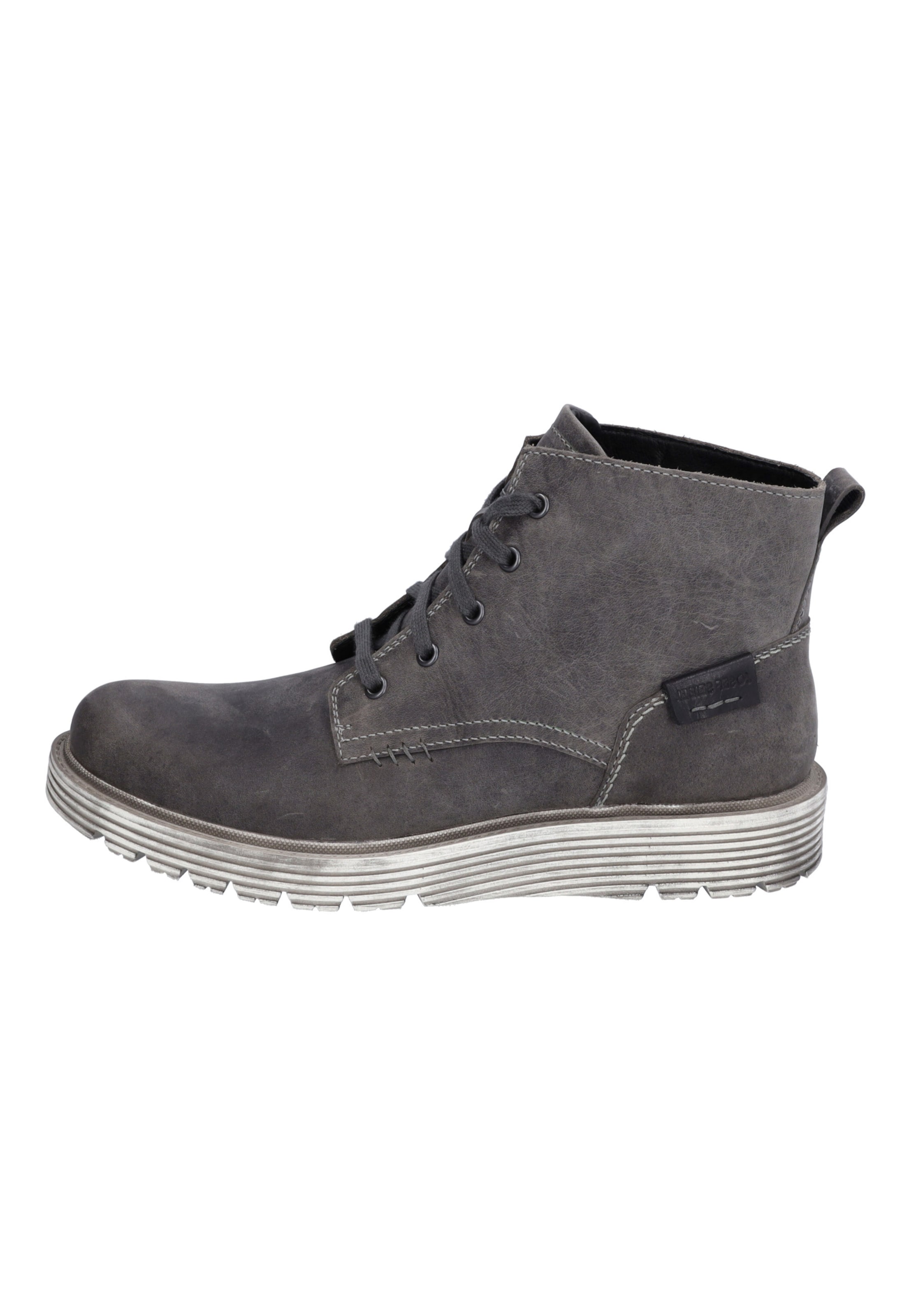 JOSEF SEIBEL Lace-up boots 'Cooper 04' in Grey: front