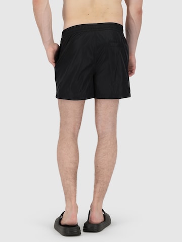 Sergio Tacchini Badeshorts 'Guaceto' in Schwarz
