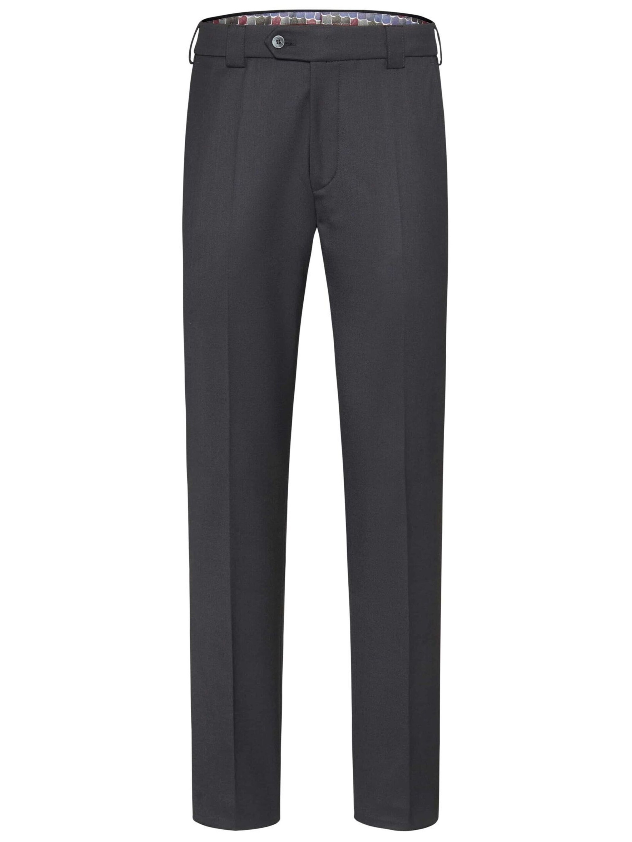 Coupe slim Pantalon à plis 'Roma' MEYER en bleu : devant