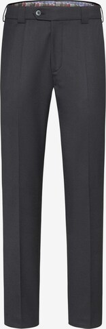 MEYER Slim fit Pleated Pants 'Roma' in Blue: front