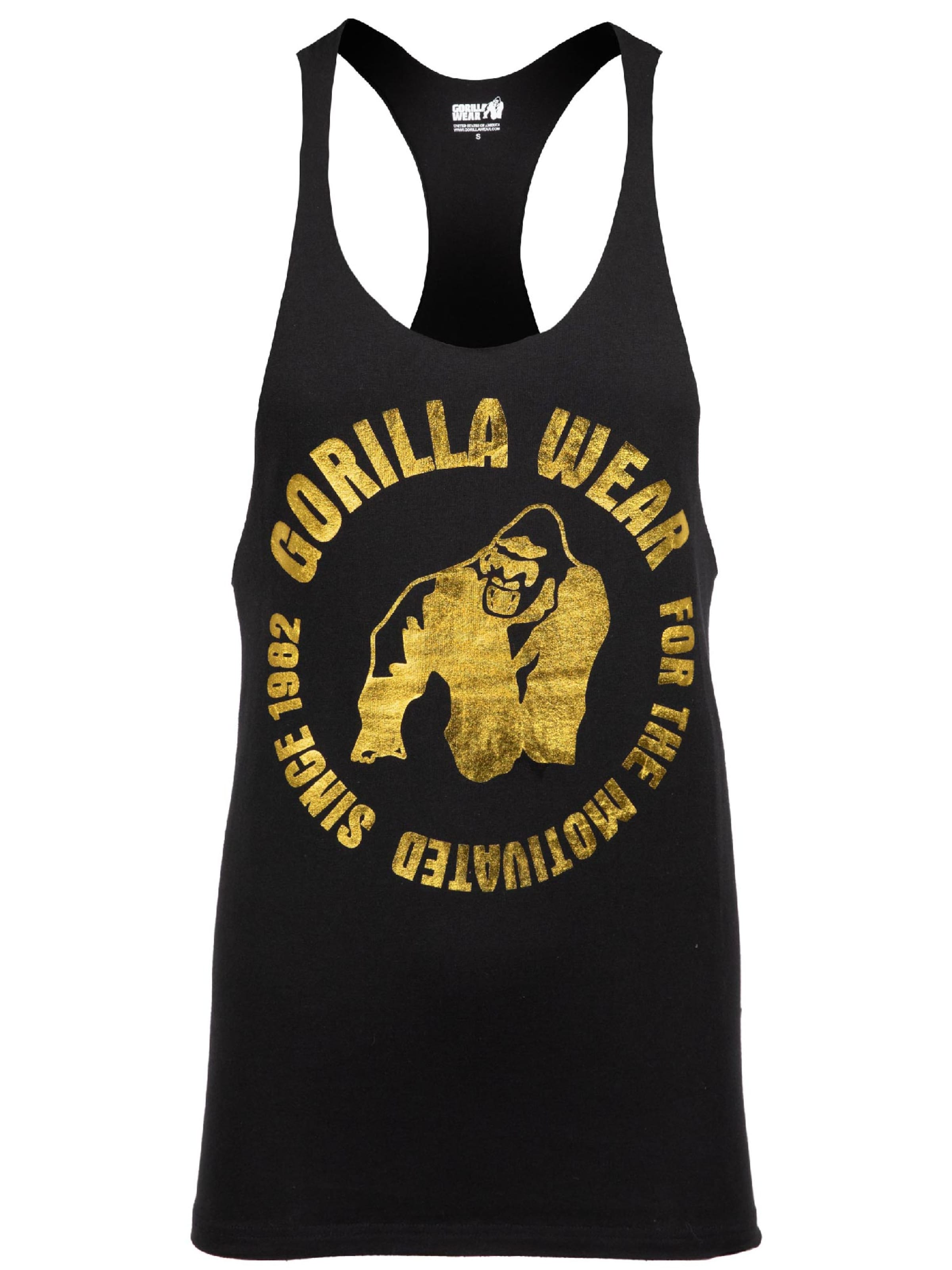 Maglia funzionale 'Melrose Stringer' di Gorilla Wear in nero: frontale