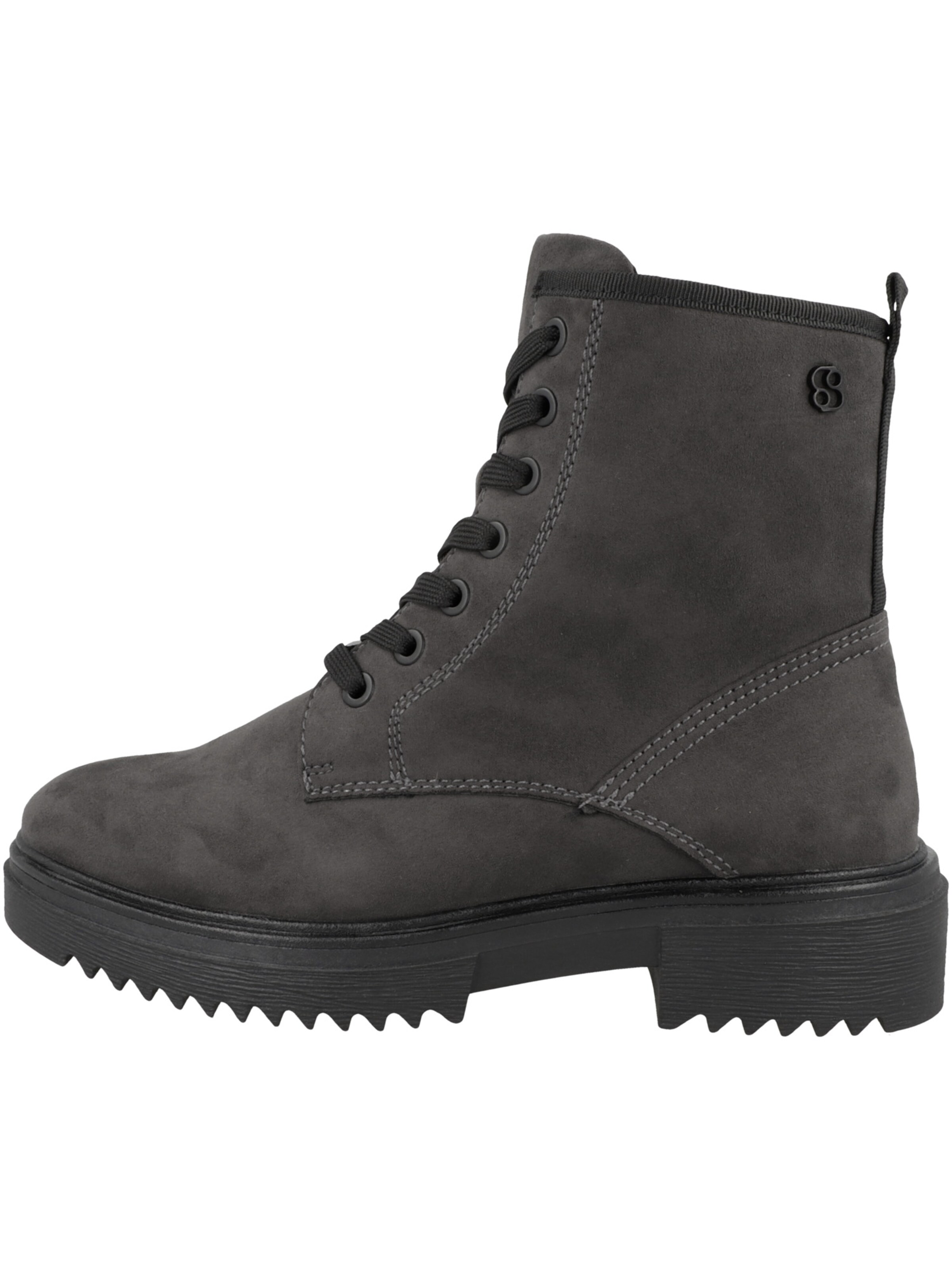 s.Oliver Lace-up bootie in Grey